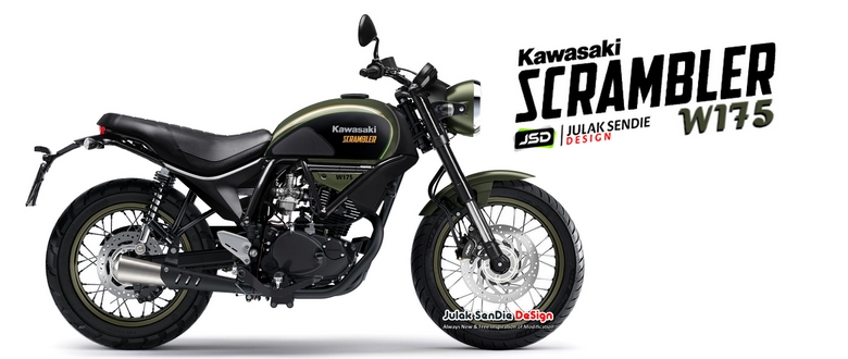 Kawasaki W175 Scrambler – Julak Sendie Design